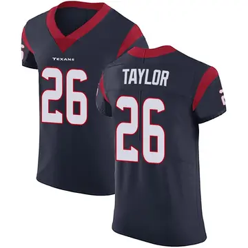 Navy Blue Men's J.J. Taylor Houston Texans Elite Team Color Vapor Untouchable Jersey