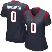 Navy Blue Women's Laken Tomlinson Houston Texans Game Team Color Jersey